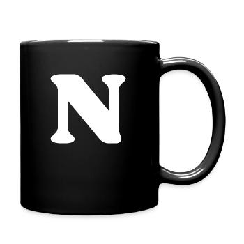 Letter n - Full Colour Mug - black - Right
