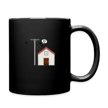Il a wlan Raabe drôle de dictons animaux - Mug uni - noir - Droite