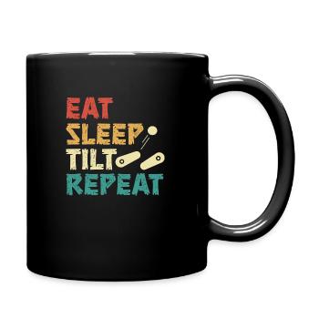 eat sleep histology repeat Design for a histology - Full Colour Mug - black - Right