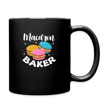macaron baker Design for a baking fan - Tasse einfarbig - Schwarz - Rechts