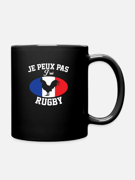 Maillot equipe de france rugby - Mug uni - noir