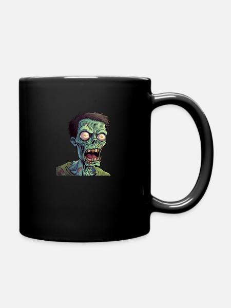 Zombie Cartoon - Full Colour Mug - black