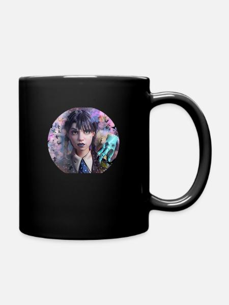 Wednesday death day - Full Colour Mug - black