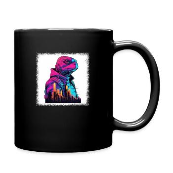 sayings cool funny quote wave turtle lover diving - Tasse einfarbig - Schwarz - Rechts