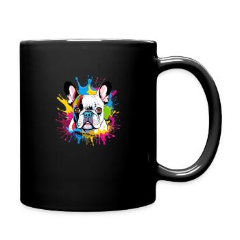 French Bulldog - Full Colour Mug - black - Right