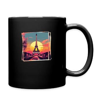 Eiffelturm - Tasse einfarbig - Schwarz - Rechts