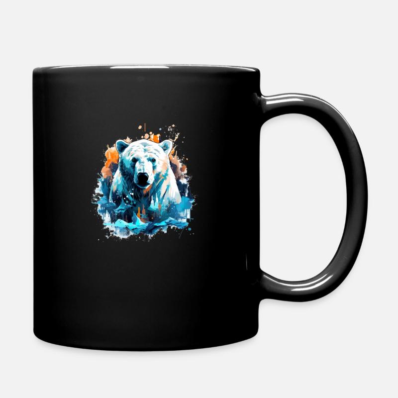 Eisbär - Tasse einfarbig - Schwarz