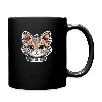 Steampunk Cat - Full Colour Mug - black - Right
