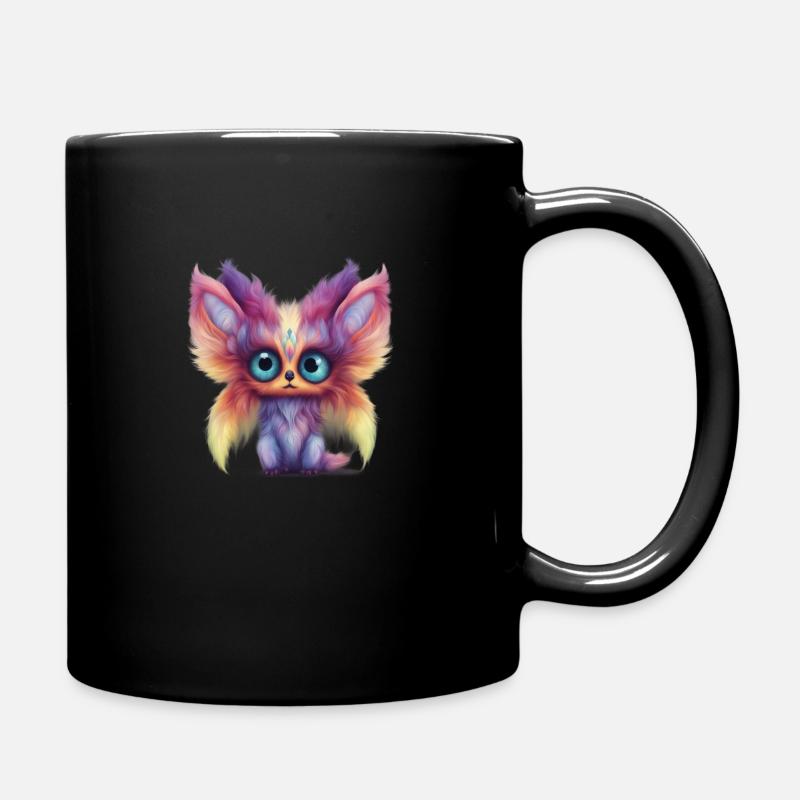 cute mystical creature - Tasse einfarbig - Schwarz