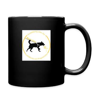 mantrailing - Tasse einfarbig - Schwarz - Rechts