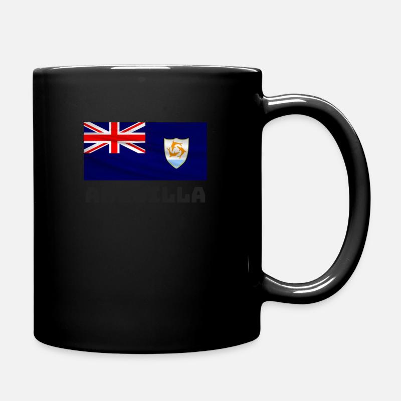 Anguila flag - Full Colour Mug - black