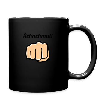 Schachmatt mit einem zug - Tasse einfarbig - Schwarz - Rechts