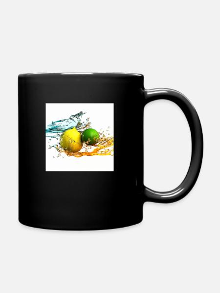 Éclaboussure d’agrumes - Mug uni - noir