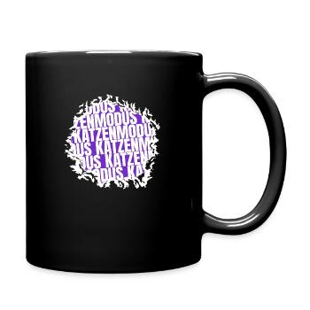 lieben geek perserkatze seekatze lustiger spruch - Tasse einfarbig - Schwarz - Rechts