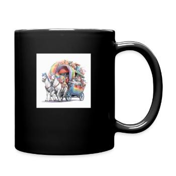 Parade Wagen LGBTQ - Tasse einfarbig - Schwarz - Rechts