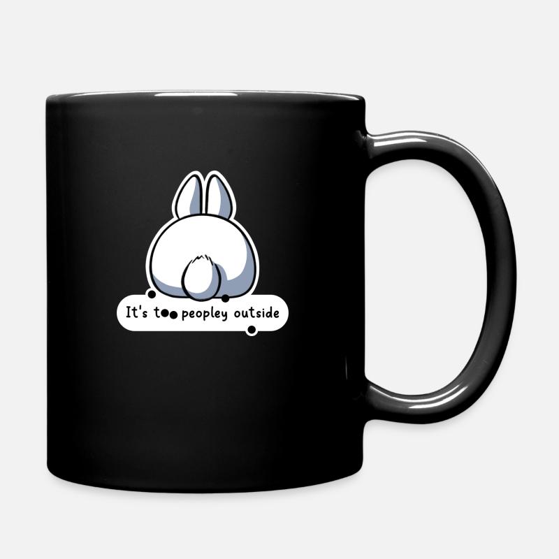 Il y a trop de monde dehors - Mug uni - noir