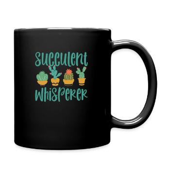 Succulent Whisperer - Cactus Expert Gardening - Tasse einfarbig - Schwarz - Rechts