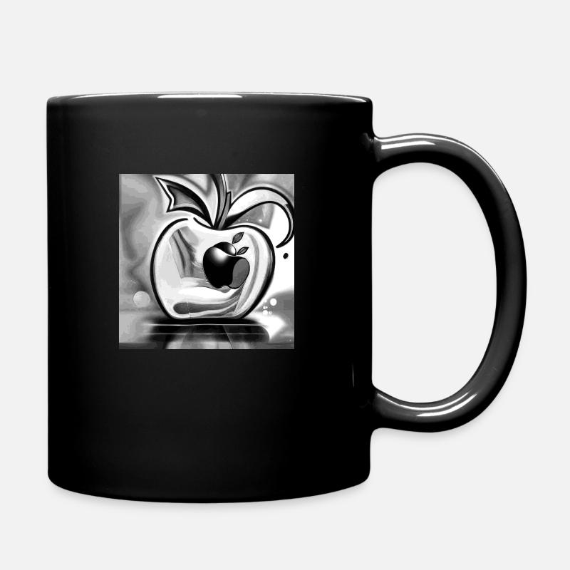 Design Apple en blanc - Mug uni - noir
