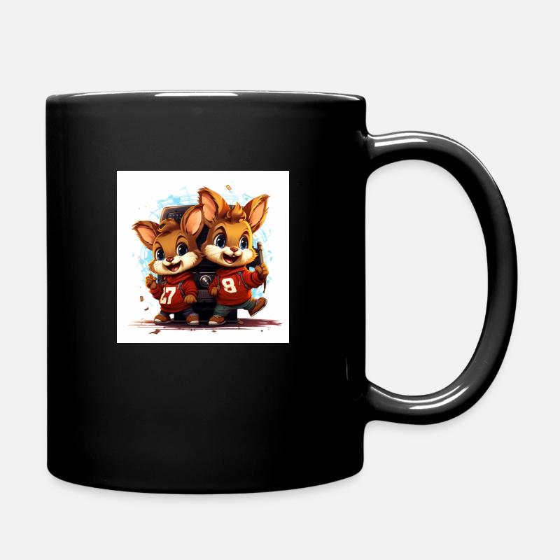 Chippis Musik - Tasse einfarbig - Schwarz