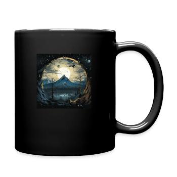 Mountain landscape - Tasse einfarbig - Schwarz - Rechts