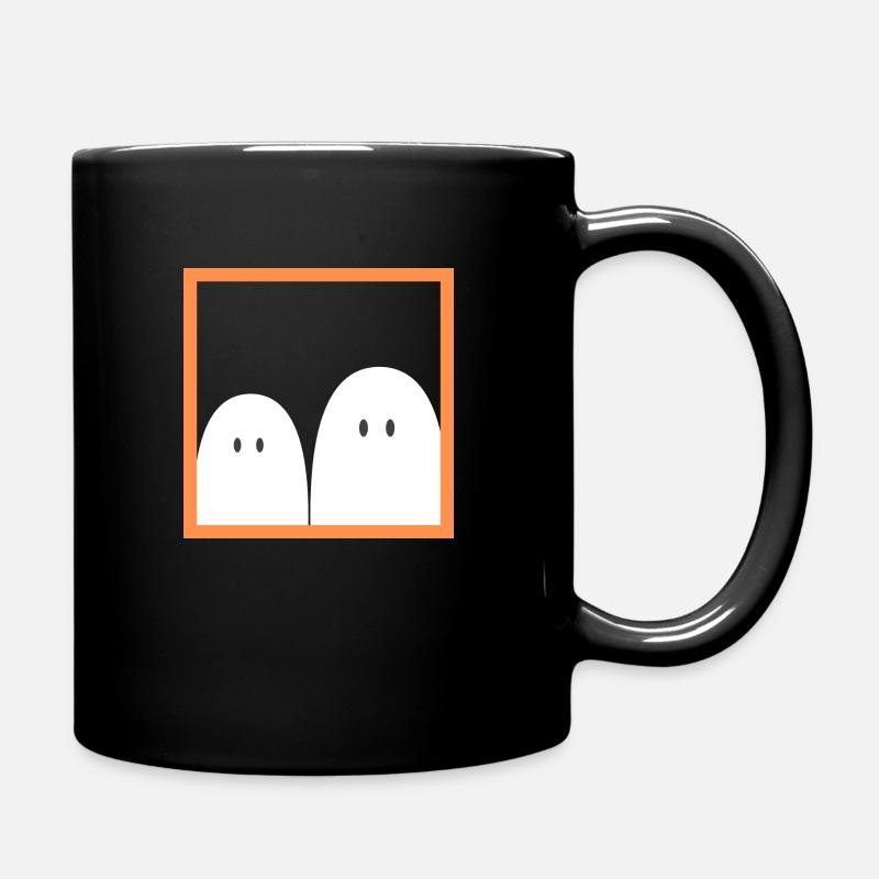 Fantôme dans un cadre rouge - Mug uni - noir