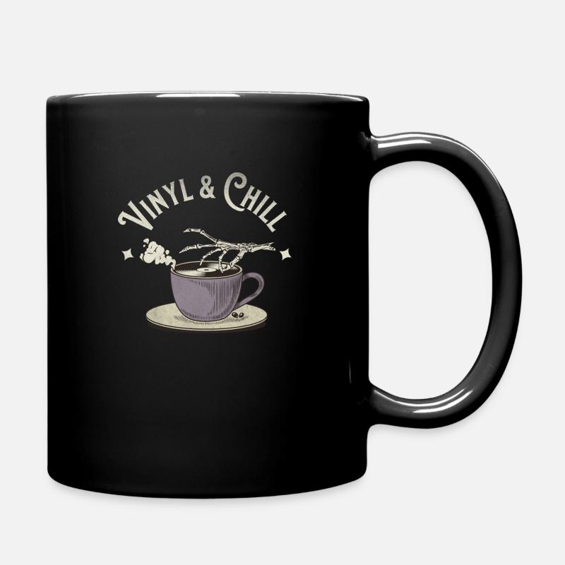 Vinyl & Chill - Full Colour Mug - black