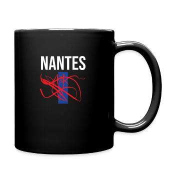 Kreatives Nantes T-Shirt Nantes Souvenir - Tasse einfarbig - Schwarz - Rechts