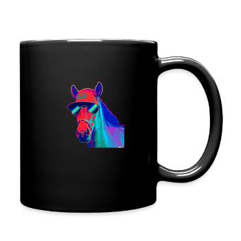 Cool horse - Full Colour Mug - black - Right