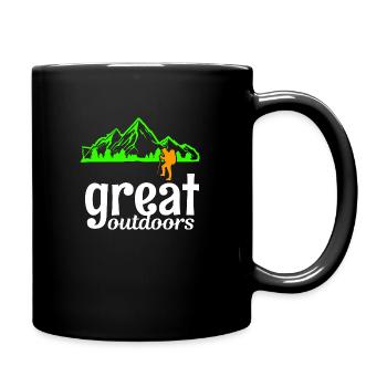 Great Outdoors - Tasse einfarbig - Schwarz - Rechts