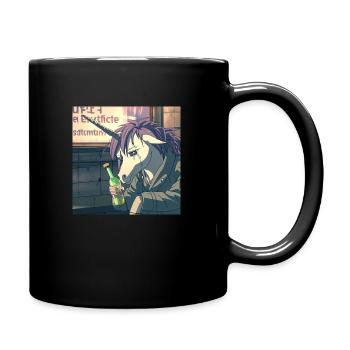 Unicorn Anime - Full Colour Mug - black - Right