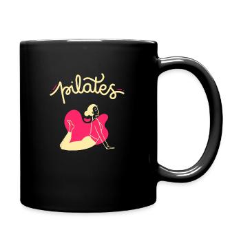 Women's Pilates - Full Colour Mug - black - Right