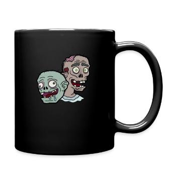 Zombieduo, einer dümmer wie der andere - Tasse einfarbig - Schwarz - Rechts
