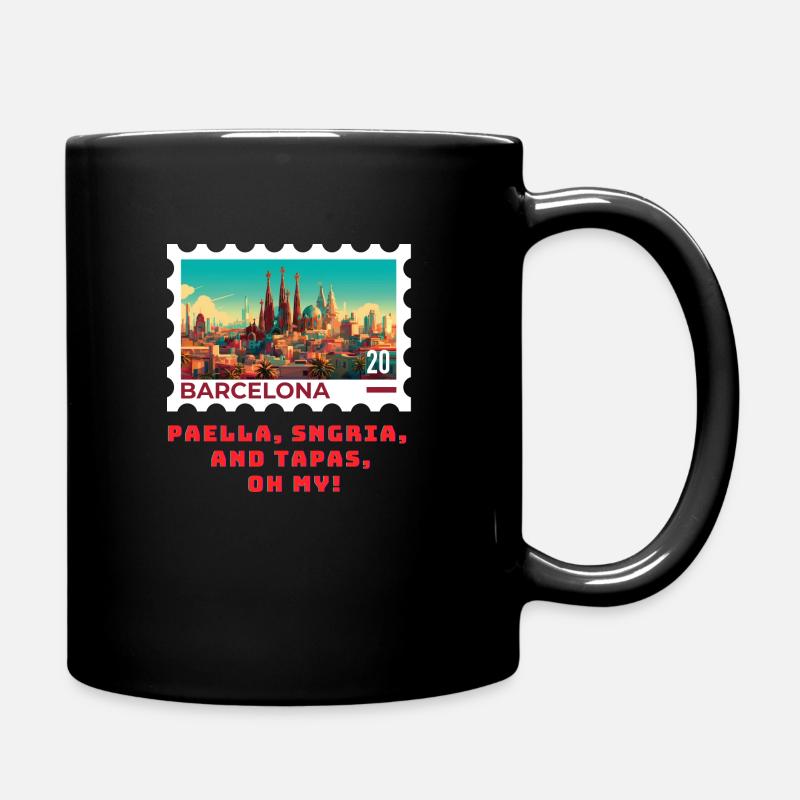 Barcelona - Tasse einfarbig - Schwarz
