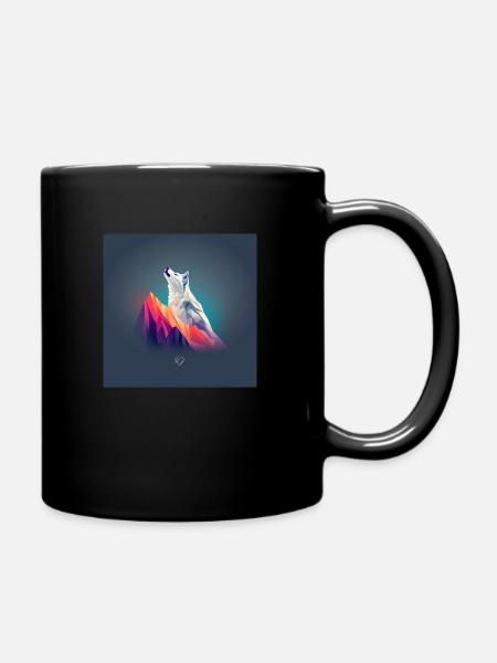 Designed by Alp Öder - Tasse einfarbig - Schwarz