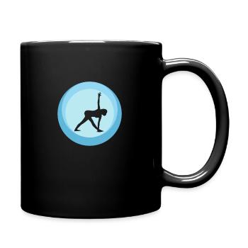 Power Meditation Yin - Full Colour Mug - black - Right