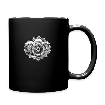 Kamera, Mandala, Photograph, Fotograf, Photo - Tasse einfarbig - Schwarz - Rechts