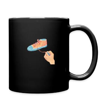 Accrochez-vous au lacet - Mug uni - noir - Droite