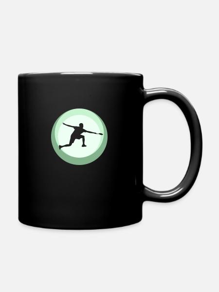 Badminton Drop Badmintonspieler - Tasse einfarbig - Schwarz