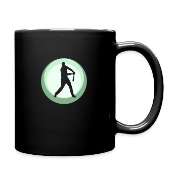 Baseball Batting Catcher - Tasse einfarbig - Schwarz - Rechts