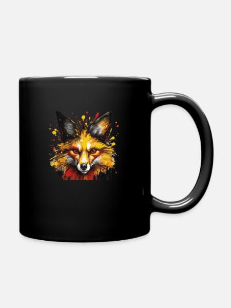 Wolfee 2 - T-Shirt - Full Colour Mug - black