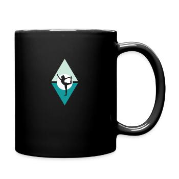 Mantra Barre Sonnengruß - Tasse einfarbig - Schwarz - Rechts