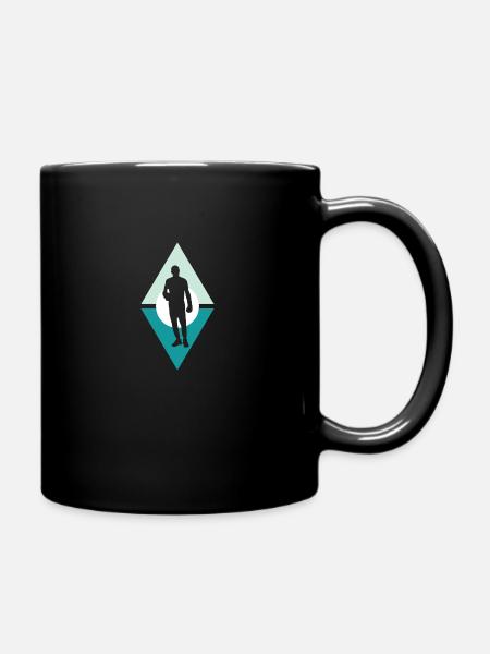 Boxen Boxhandschuhe Boxkampf - Tasse einfarbig - Schwarz