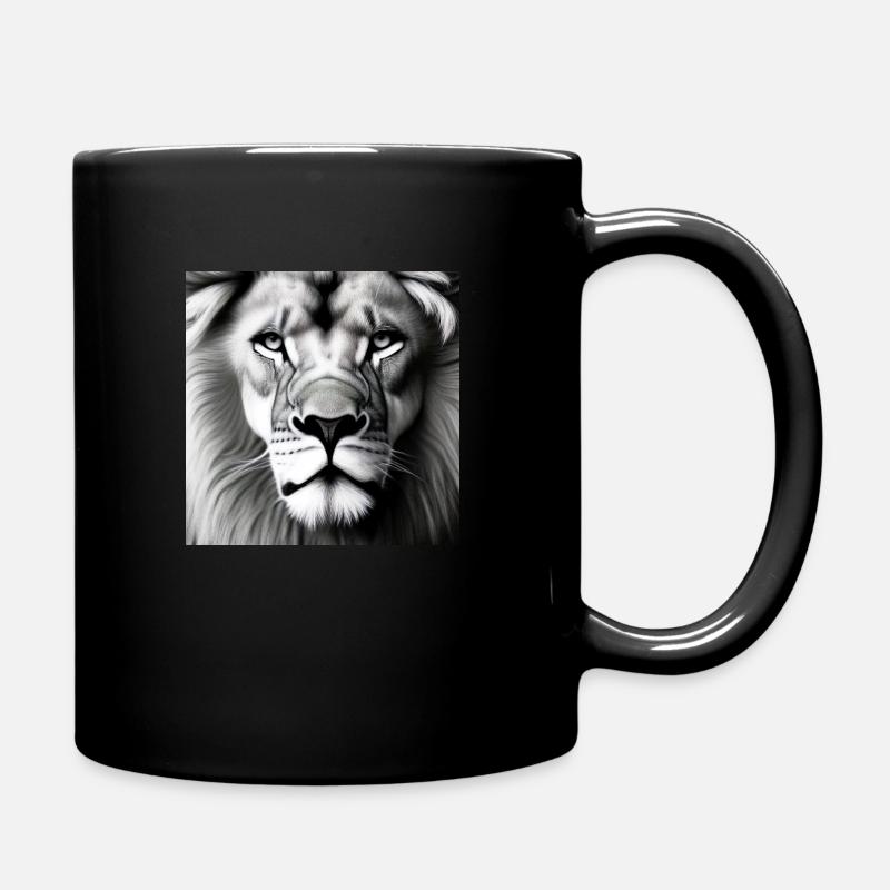 Lion S/W - Tasse einfarbig - Schwarz