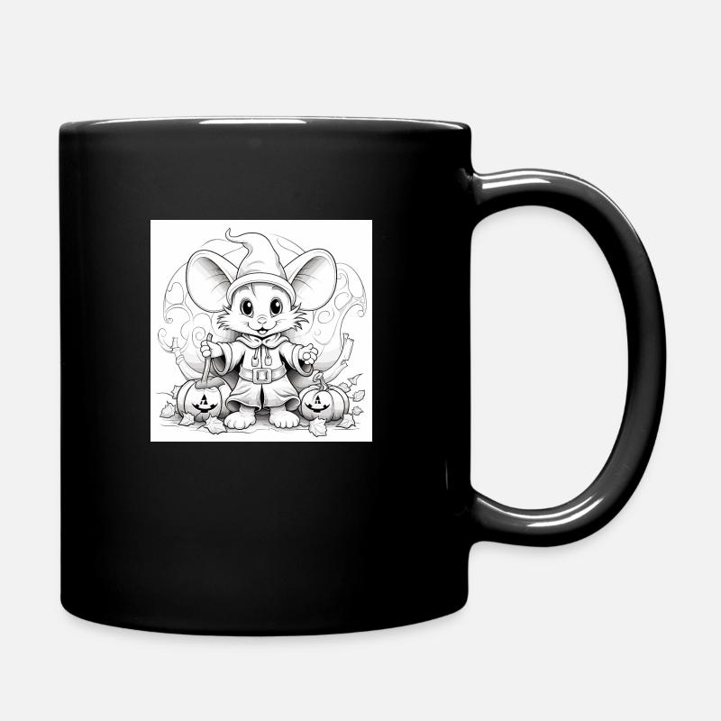 Maus in Halloween - Kostüm - Tasse einfarbig - Schwarz
