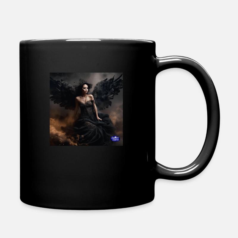 Dunkler Engel - Tasse einfarbig - Schwarz