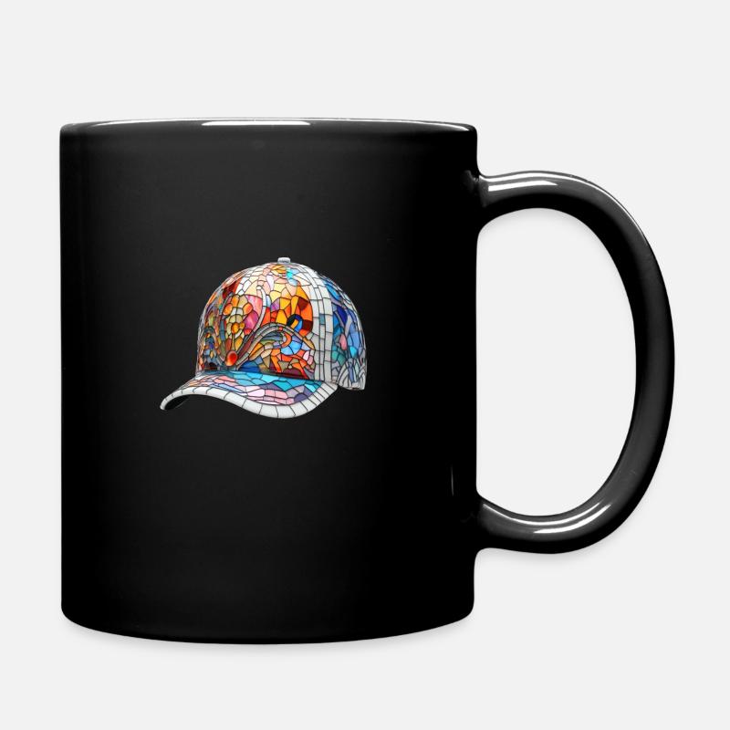 Snapback mosaïque - Mug uni - noir