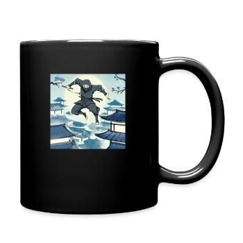 Ninja - Master of Shadow Art - Full Colour Mug - black - Right