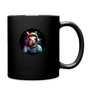 Space Llama - Full Colour Mug - black - Right