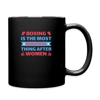 Boxing Threads 5 - Tasse einfarbig - Schwarz - Rechts