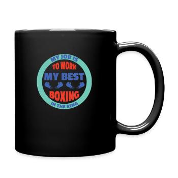 Boxing Threads 6 - Tasse einfarbig - Schwarz - Rechts